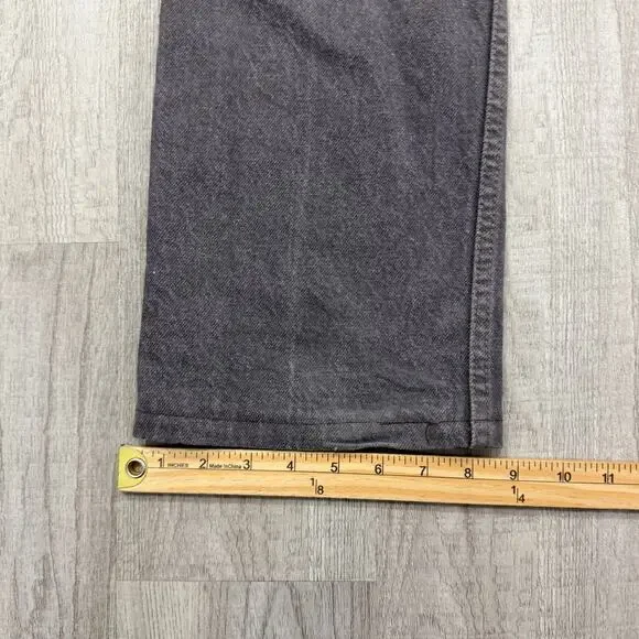 Vintage Levis 575 Jeans Men's 32x32 Gray Black 80s Orange Tab USA Made Western